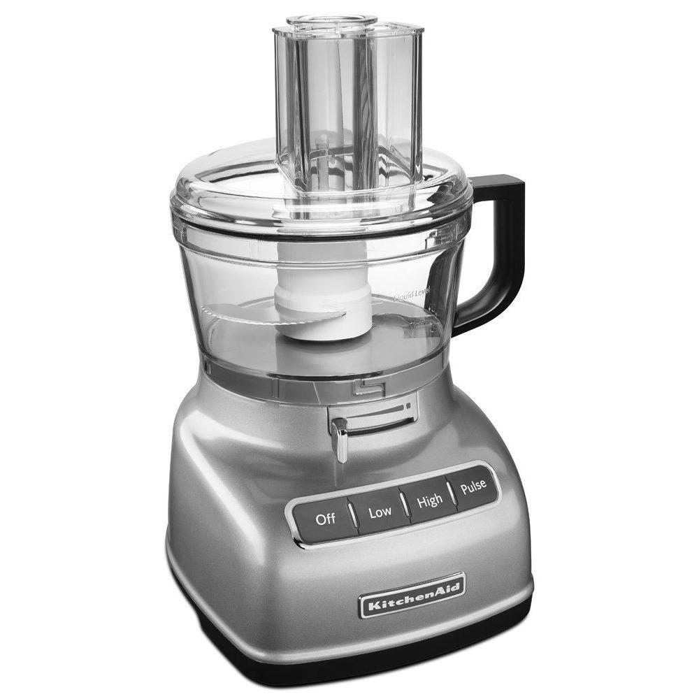 kitchenaid kfp0722wh 7-cup food processor with exact slice system - white (renewed)