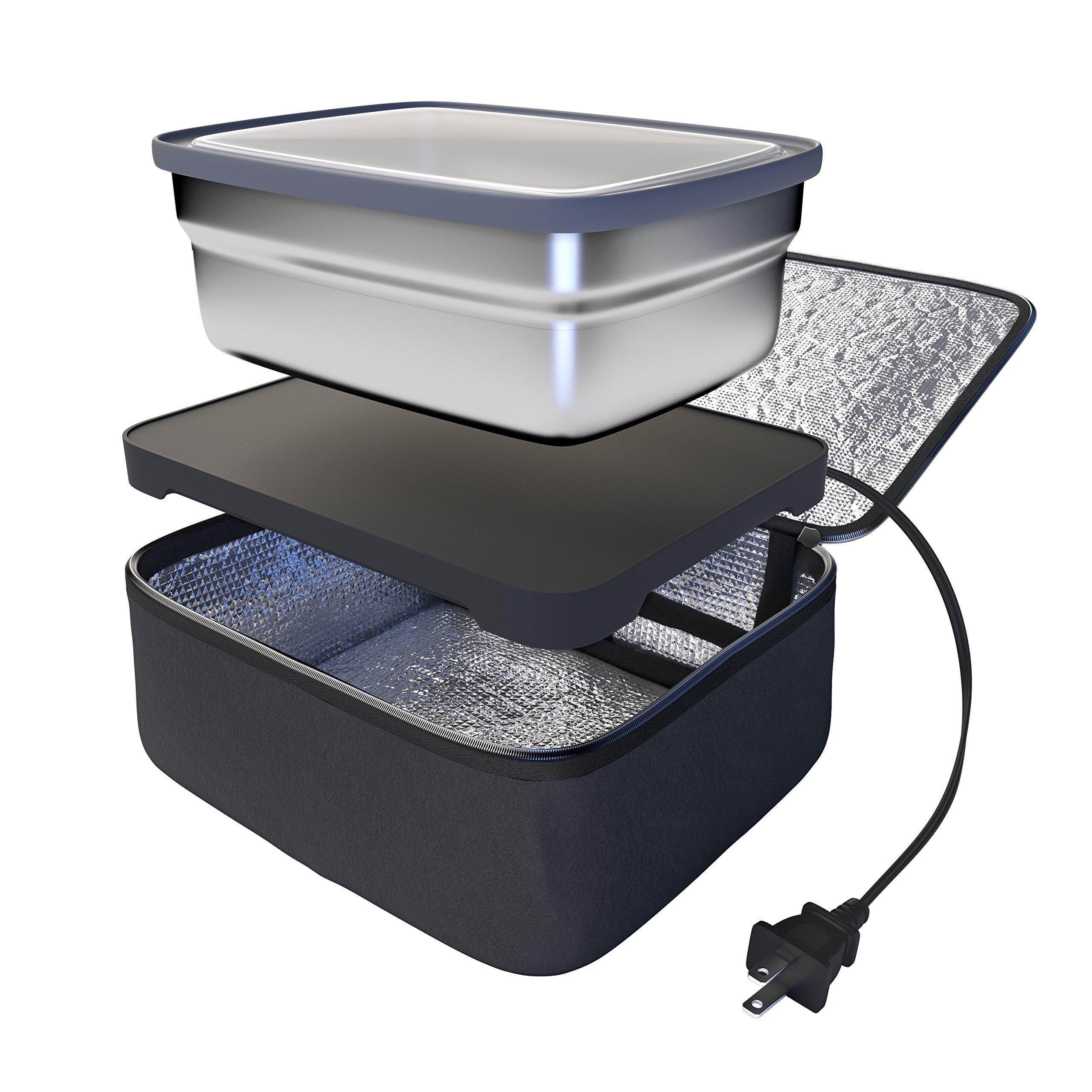 skywin portable oven and lunch warmer - personal food warmer for reheating meals at work without an office microwave