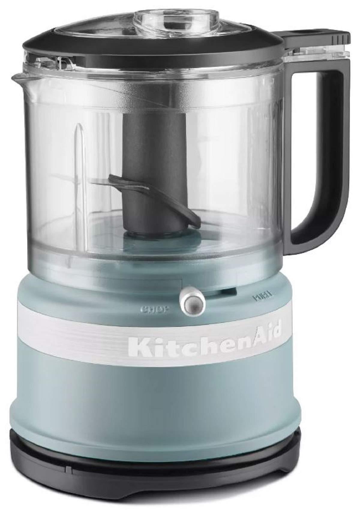 kitchenaid 3.5 cup food chopper exclusive matte fog blue color
