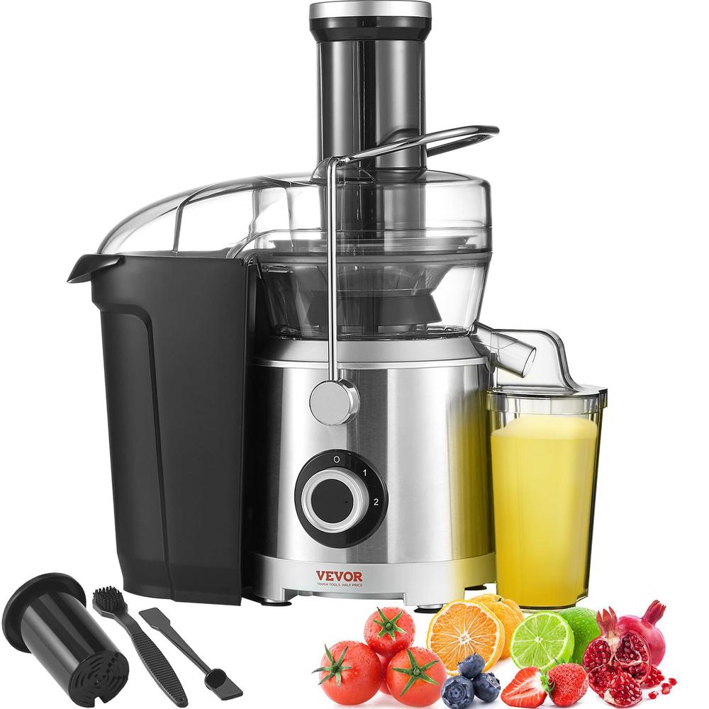 vevor juicer machine, 1000w motor centrifugal juice extractor, easy clean centrifugal juicers, big mouth large 3" feed chute 