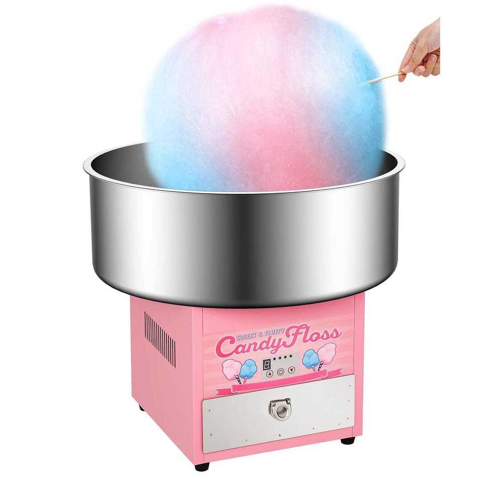 riedhoff cotton candy machine commercial, electric cotton candy maker with 20 inch stainless steel bowl for family, party, am