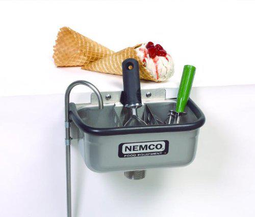 nemco ice cream dipper station spadewell (excluding divider) - 10"