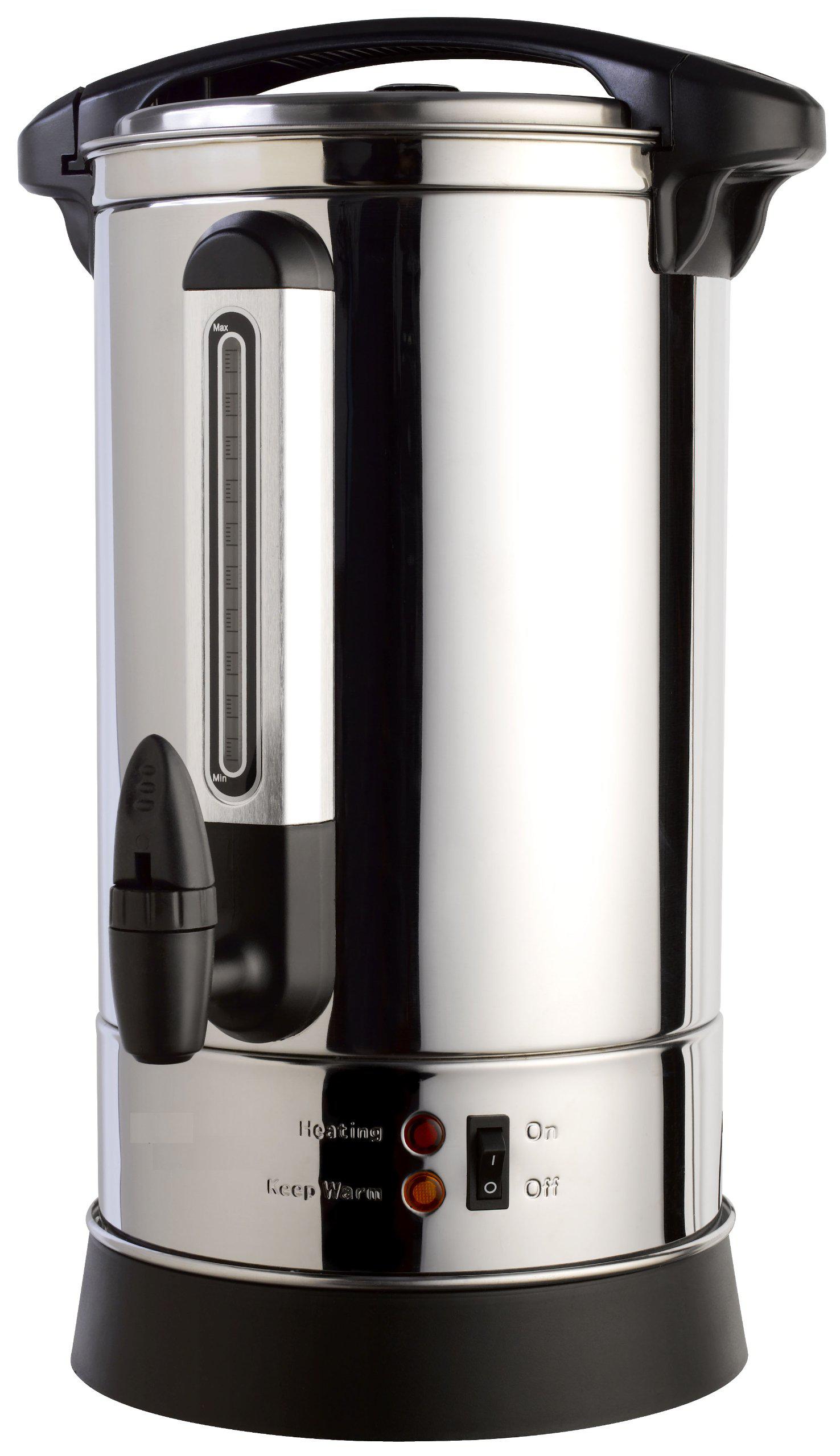 prochef pu100 professional series stainless steel 100 cup insulated hot water urn