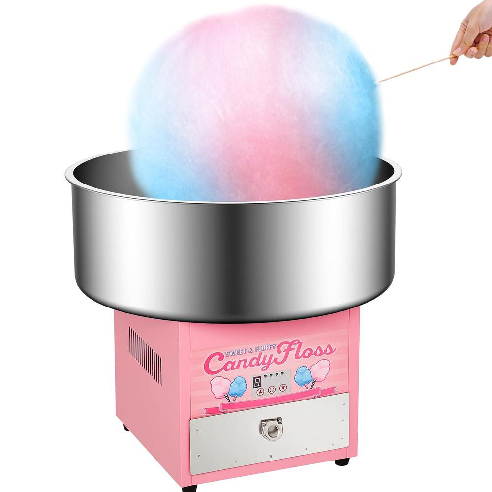 enyopro candy floss cotton maker, candy floss maker 1200w commercial electric candy maker with 20inch stainless steel bowl an