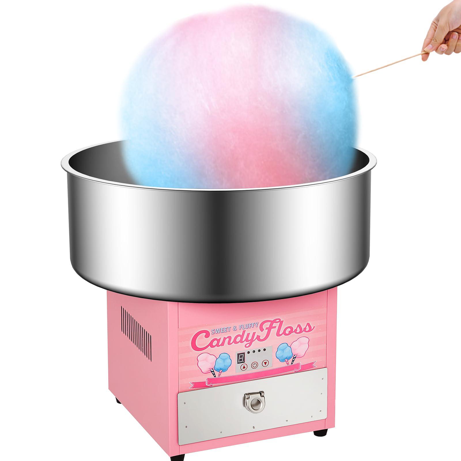 enyopro candy floss cotton maker, candy floss maker 1200w commercial electric candy maker with 20inch stainless steel bowl an