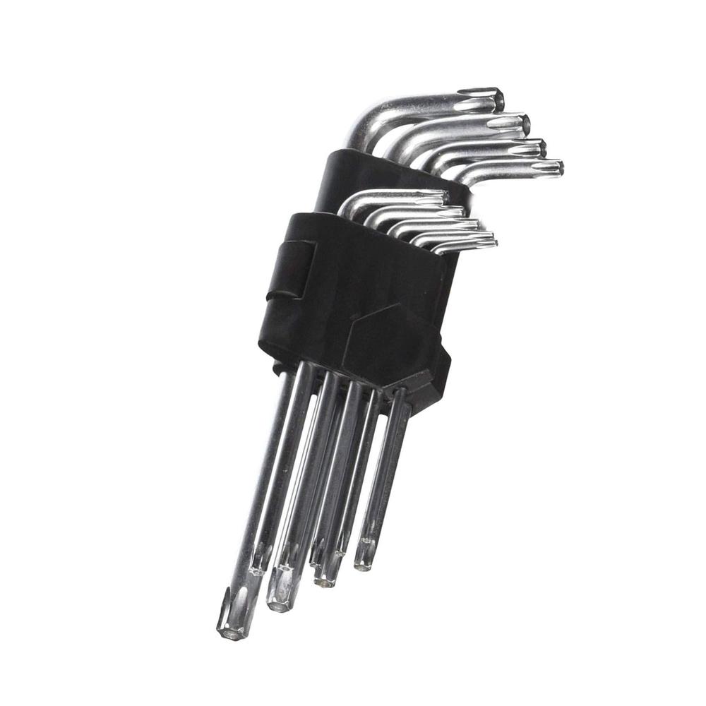 ldexin 9-piece l shape torx wrench set, long arm tamper proof torx ...