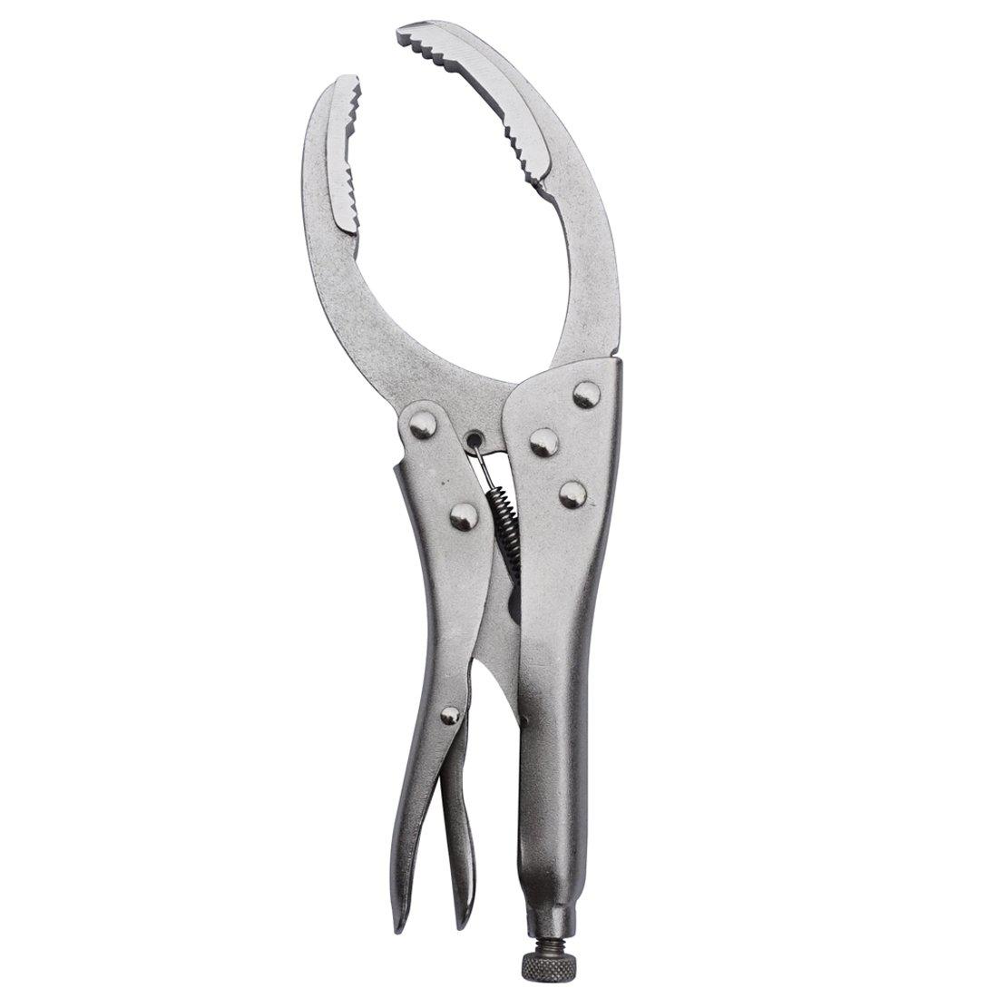 macwork locking grip oil filter wrench pliers?vise style for filters shapes 9.5in./240mm ?remover wrench tool ?holding grippi