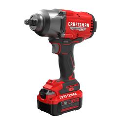 craftsman impact wrench, 1/2 inch, high torque, battery and charger included (cmcf940m1)