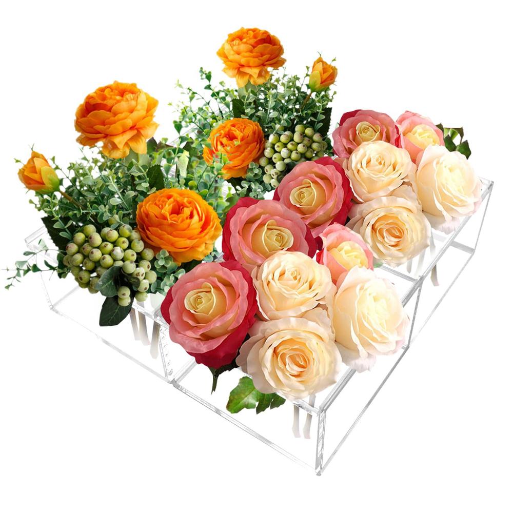 swhong clear acrylic flower vase?acrylic vase that can transform its shape?flower box vases decorative?acrylic vases?clear vases for