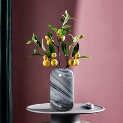 Anguipie glass flower vase, hand blown glass vase, decorative glass vase for home decor,modern floral vase for living room, centerpiec