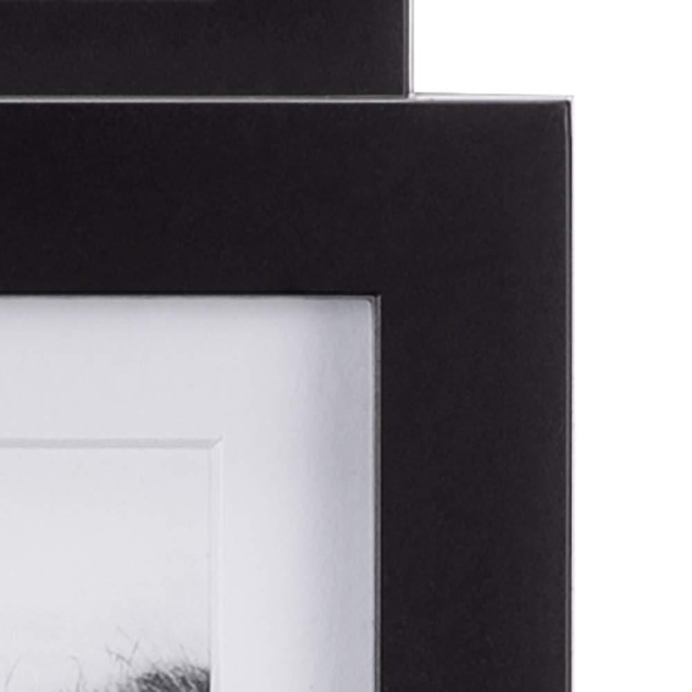 malden international designs 8306-40 collage picture frame, 4 option, 2-4x6 & 2-5x7, black