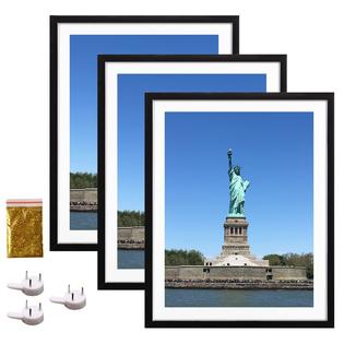 atogafigo 12x16 wood picture frame diamond painting frames 30x40cm diamond  art frame display 12x16in / 30x40 cm without mat or 10x14 in