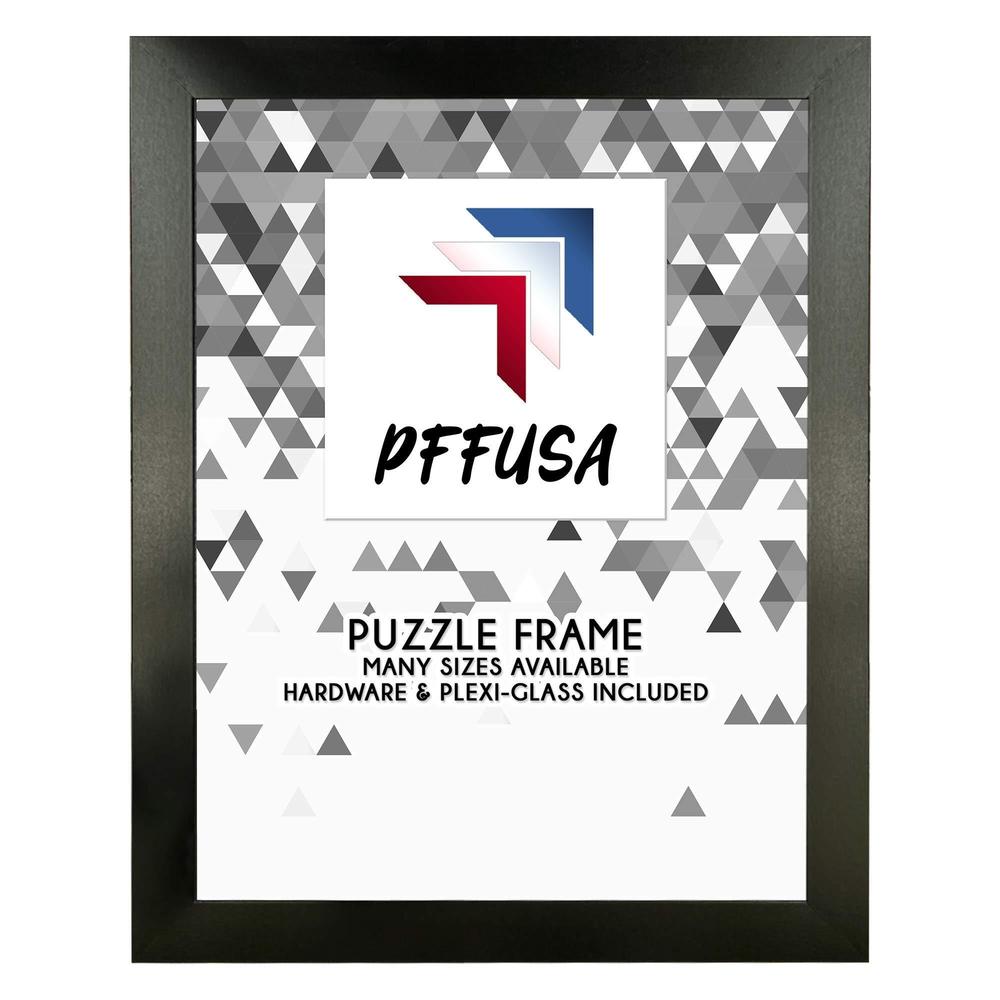 picture frame factory outlet | 19.6x29.5 picture frame | puzzle frame | poster frame | 1.25 inch black mdf frame | plexi glas