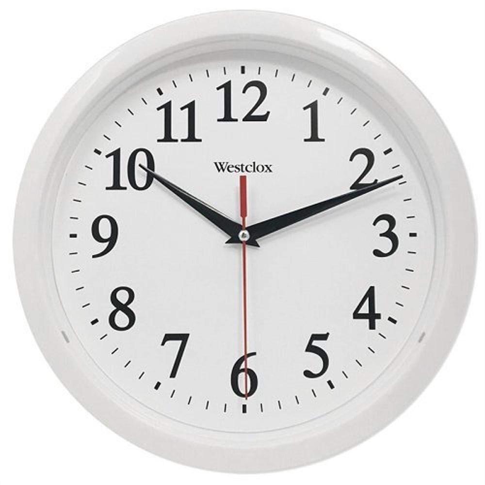 westclox 10" (white) 461761 basic wall clock