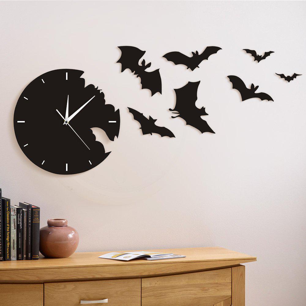 the geeky days a bat clock from the escape clock bat silhouette silent non ticking wall clock scary bat symbols home decor co