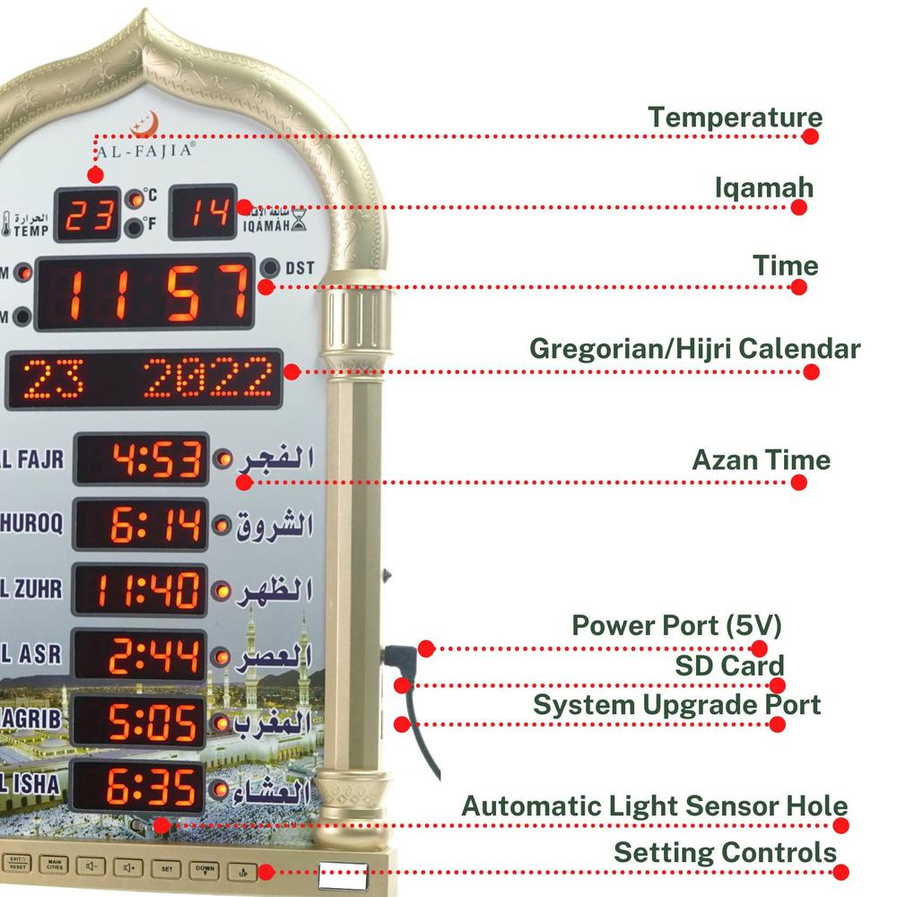 AL-FAJIA Beads Counter Islamic Prayer Time And Azhan Sound Reminder Digital Tasbih I381436655 AL-FAJIA Beads Counter Islamic Prayer Time And Azhan Sound Reminder Digital Tasbih I381436655