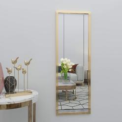 whitebeach hanging door mirror,full body mirror wall mirror full length 48x16 gold wall mounted over the door dress mirror be