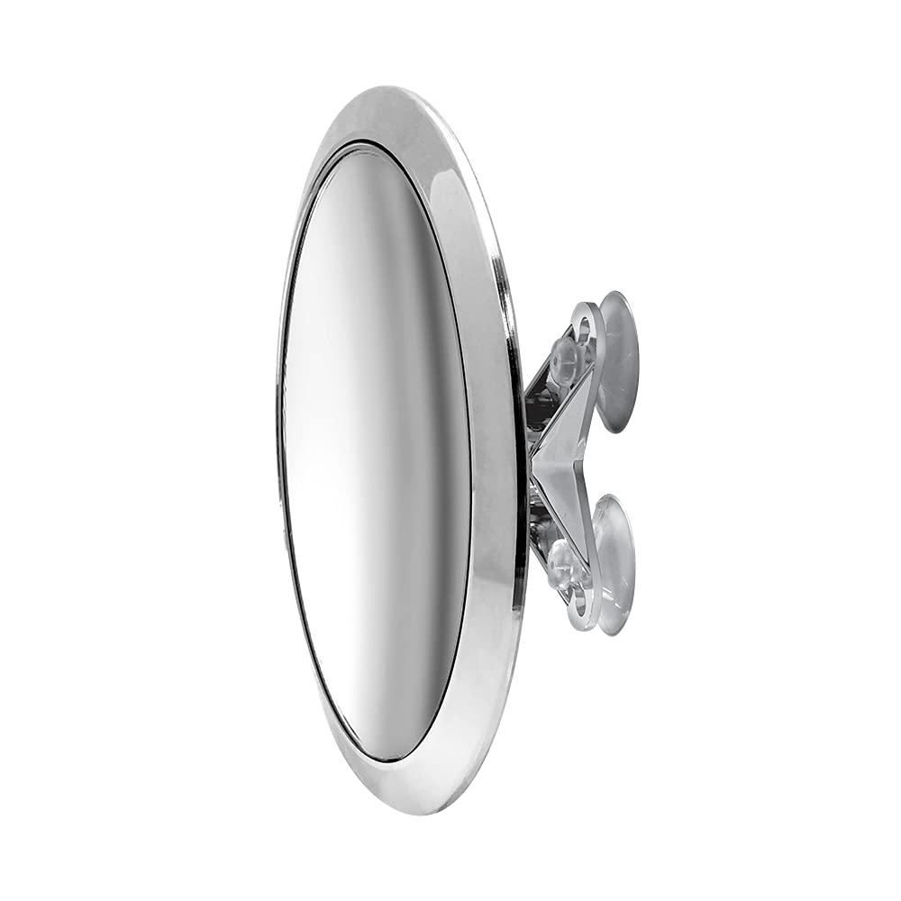 britta products large 8" suction mount mirror - 5x magnifying vanity makeup mirror with 3-point super suction, pivoting, rota