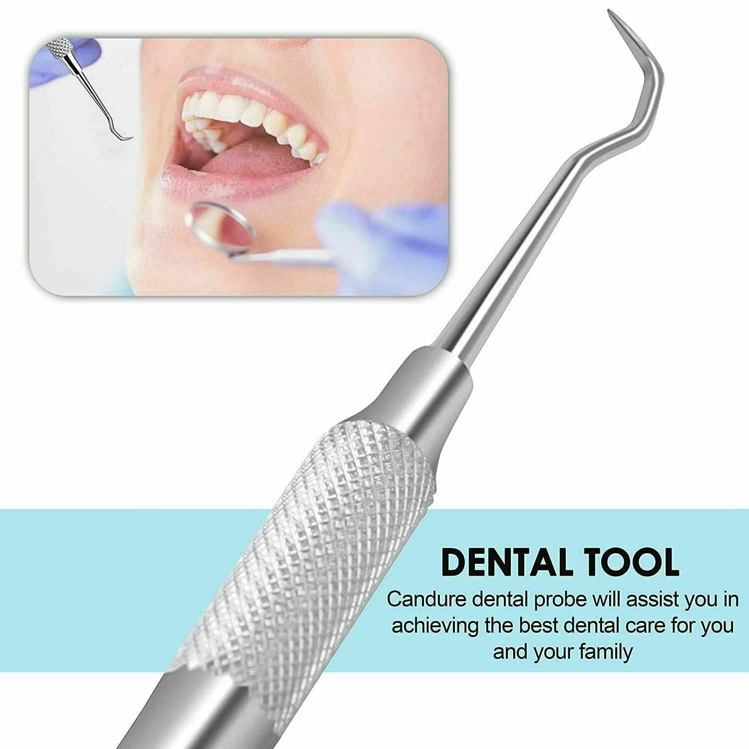Krisp Beauty dental tools set - stainless steel krisp beauty 1 pc dental tooth pick tartar remover plaque scraper probe scaler mouth oral 