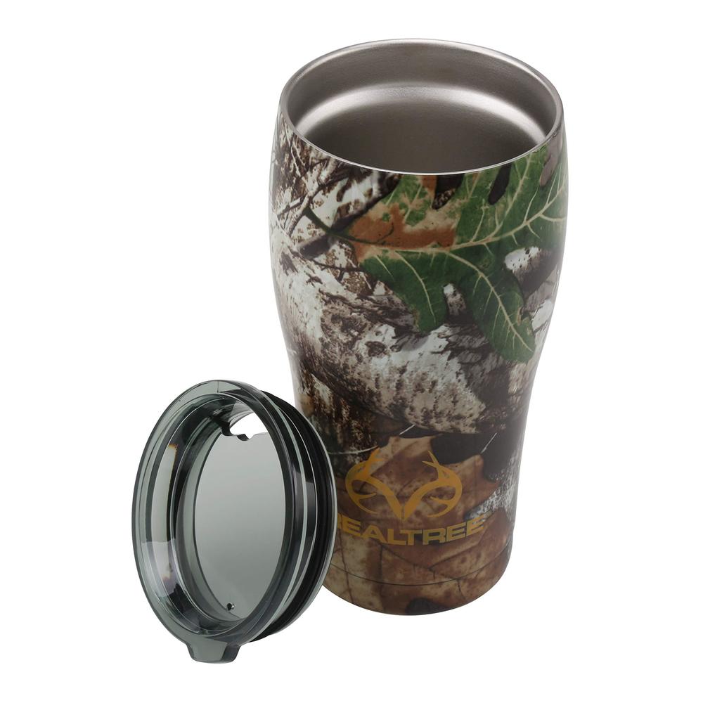 olympia tools realtree 20 oz vacuum insulated stainless steel tumbler, realtree camo, 86-459