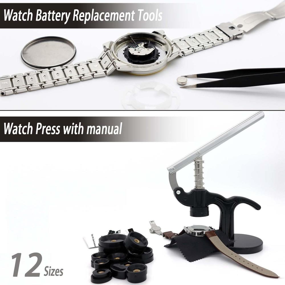 gldcapa watch repair kit, gldcapa professional watch battery replacement kit, watch repair tools with carrying case, watch link remov