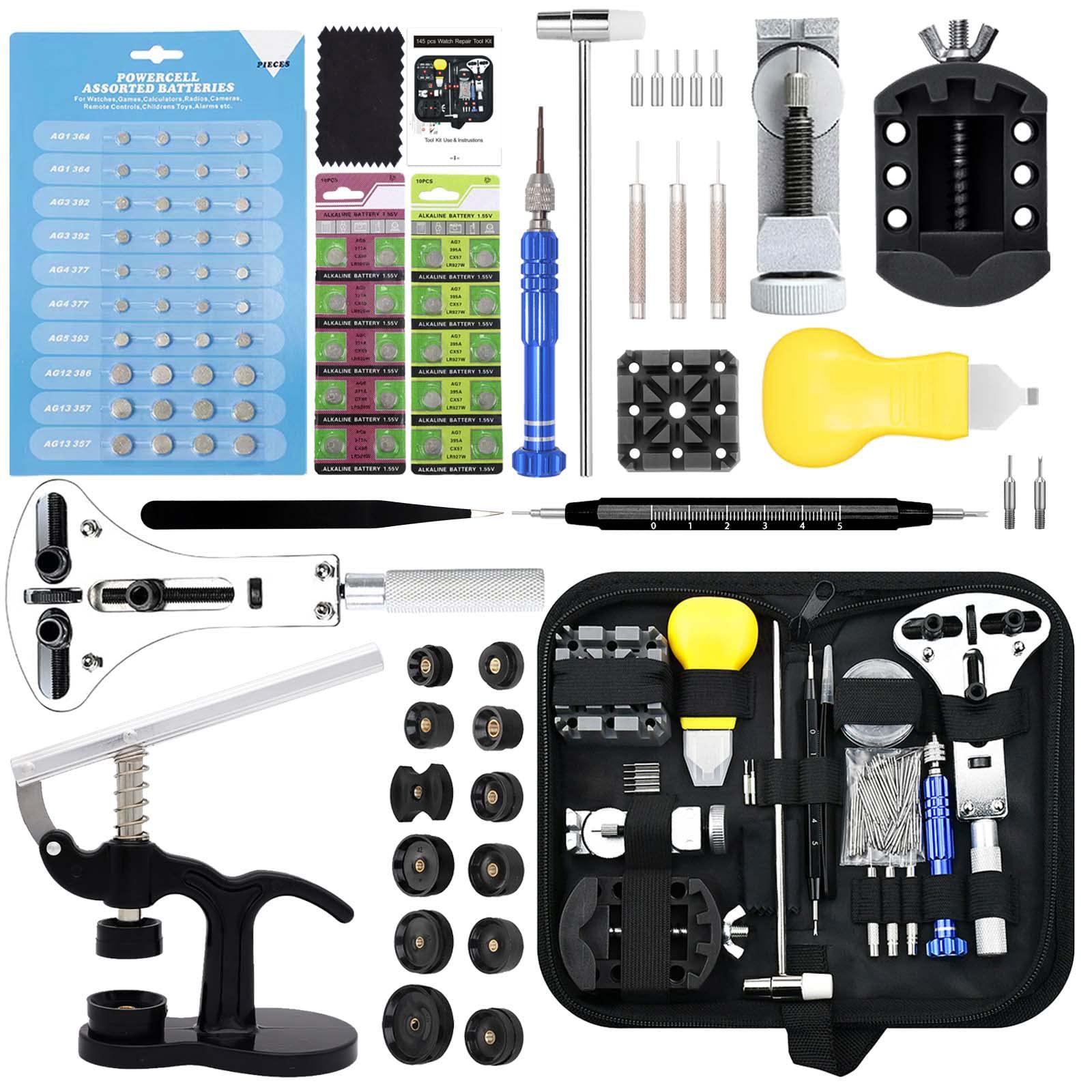 gldcapa watch repair kit, gldcapa professional watch battery replacement kit, watch repair tools with carrying case, watch link remov