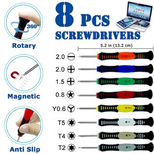 Kannony Wind upgraded 19 pcs phone screen repair kit, 8 pcs screwdrivers,  strong suction sucker pliers