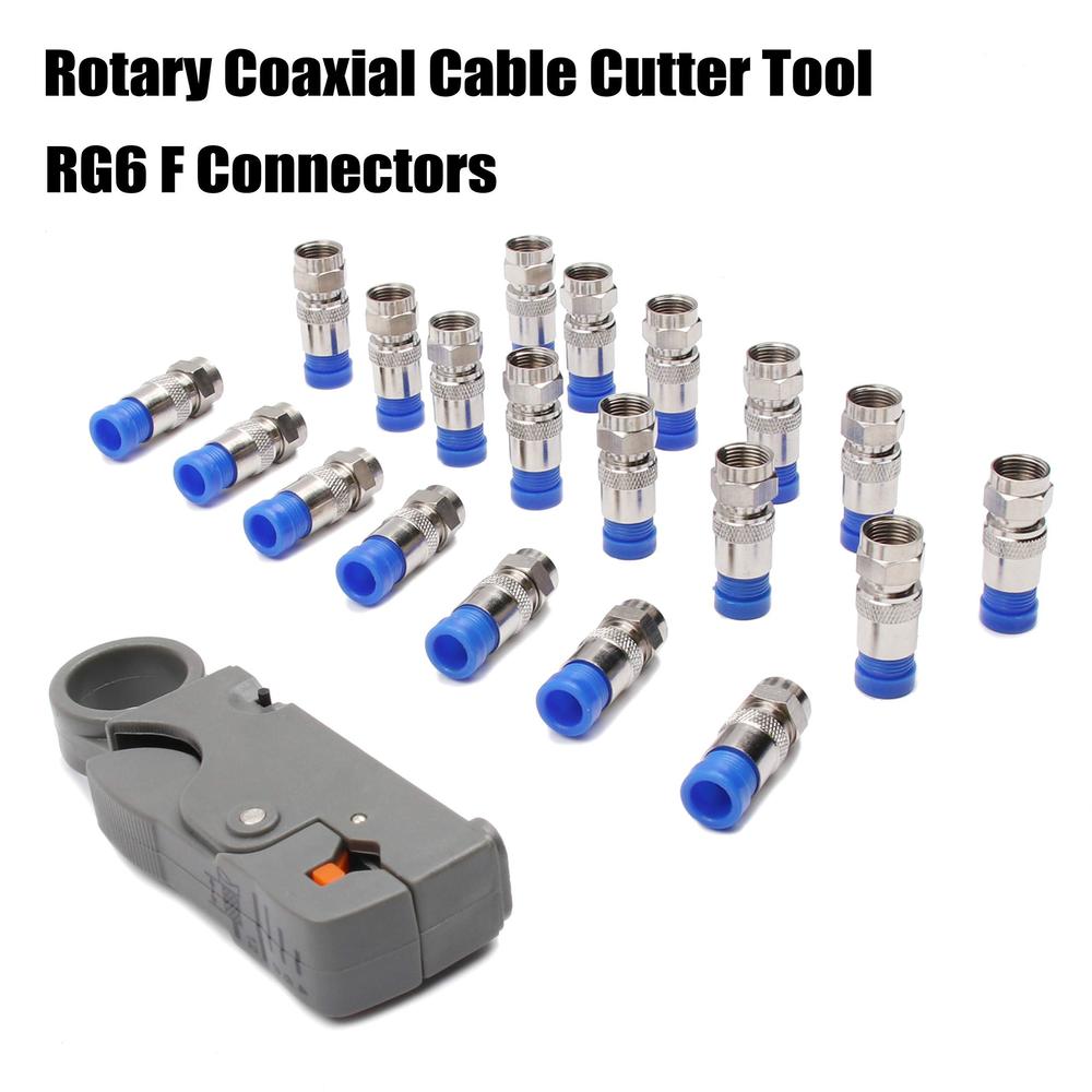 yangoutool coaxial cable tools kit,coax cable crimper,coaxial ...