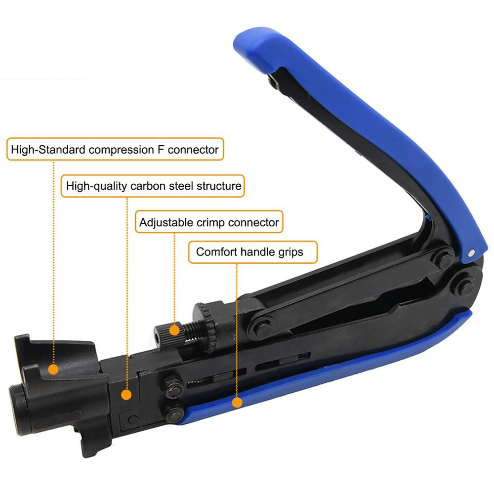 Kako rg6 compression tool coax cable crimper kit, coax cable crimper ...