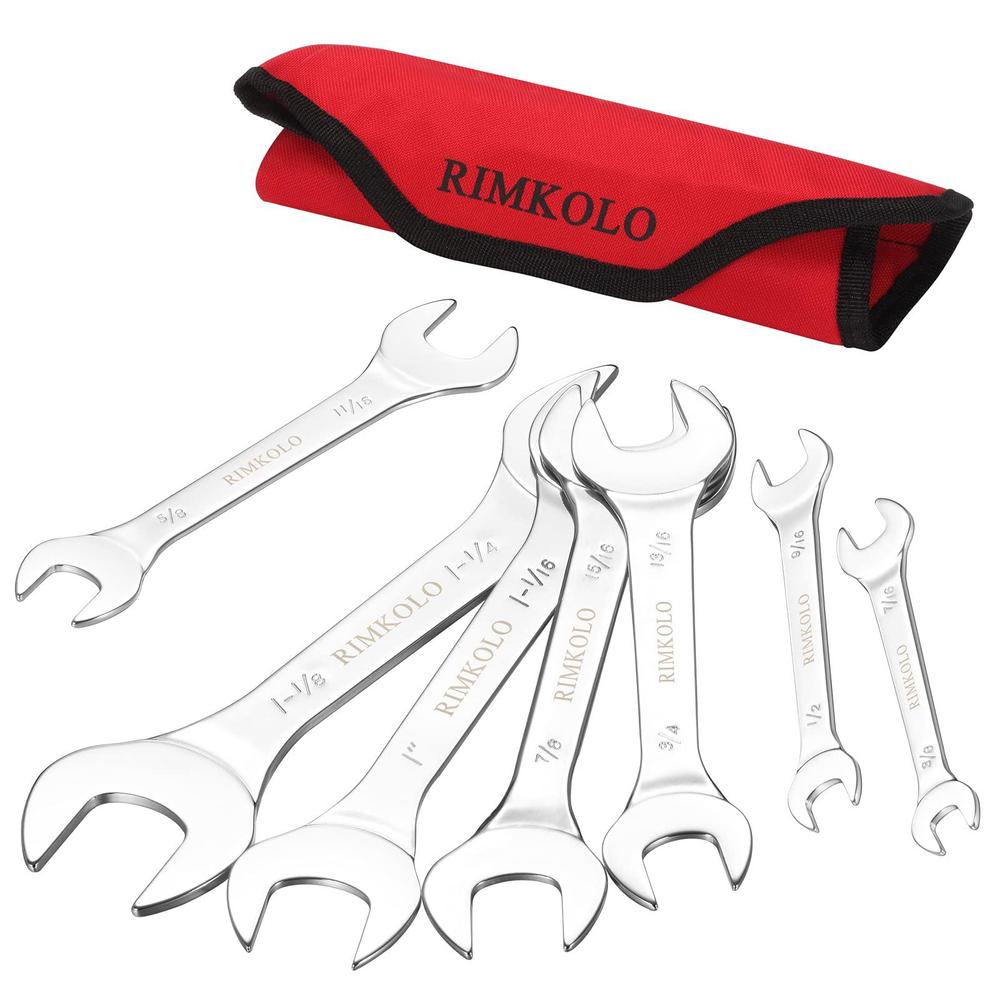 V8 Tools 8308 Super Thin Open End Wrench Set, 8 Piece, 3/8 To 1-5 V8 Tools 8308 Super Thin Open End Wrench Set, 8 Piece, 3/8 To 1-5