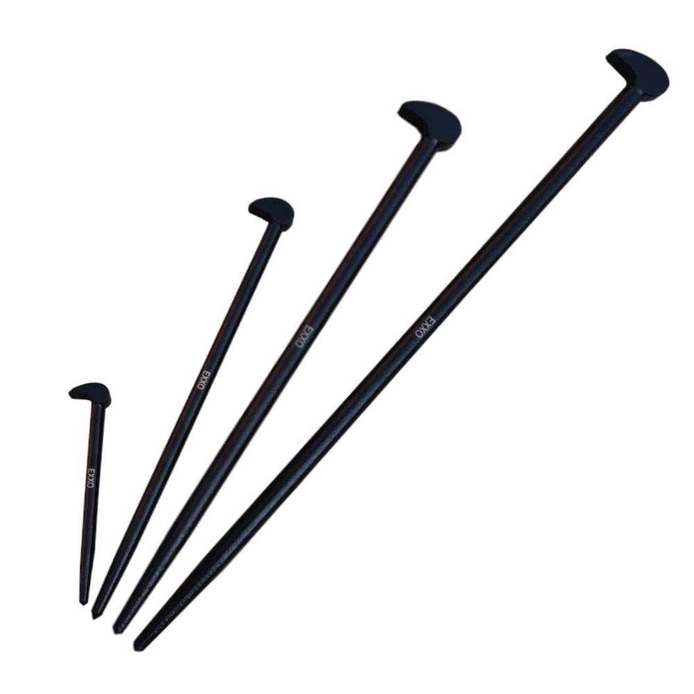Prying Objects exxo tools pry bar set - rolling head pry bars 4 pc heavy duty pry bar ...