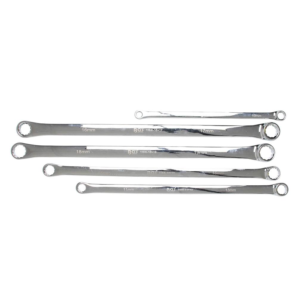 BGS wrench set, extra long, 6-22 mm, 17 piece