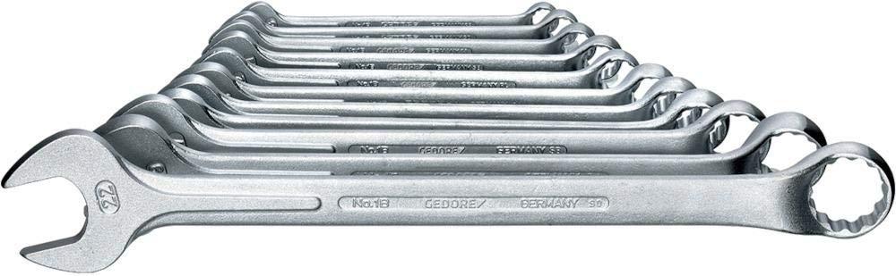 gedore 6011950 combination spanner set 8 pieces 8-19 mm