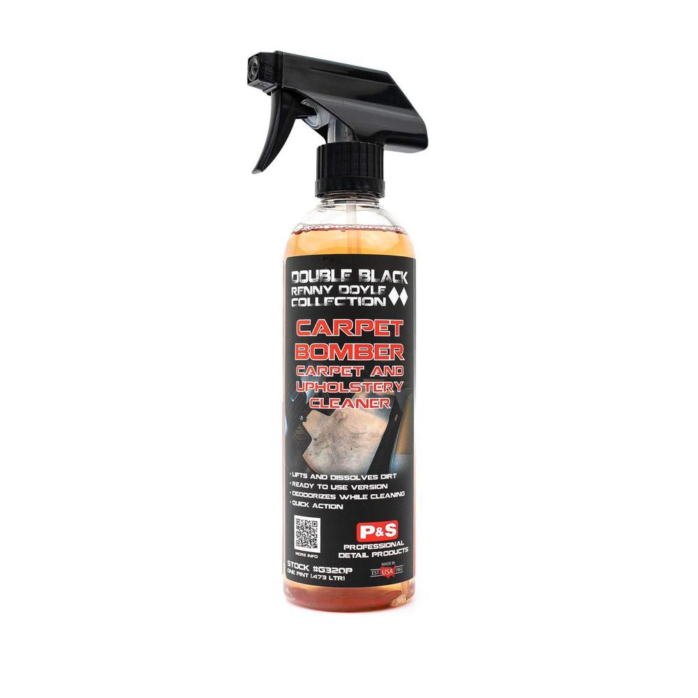 P & S PROFESSIONAL DETAIL PRODUCTS p&s professional detail products - carpet bomber - carpet and upholstery cleaner; citrus based cleaner, dissolves grease, lif