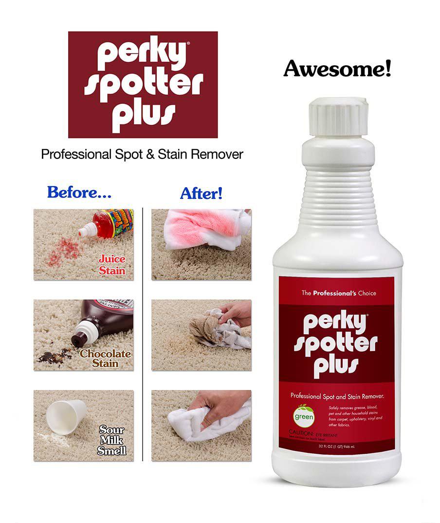 Groom Industries perky plus stain remover for carpet, cars, clothes and couches - 32 oz