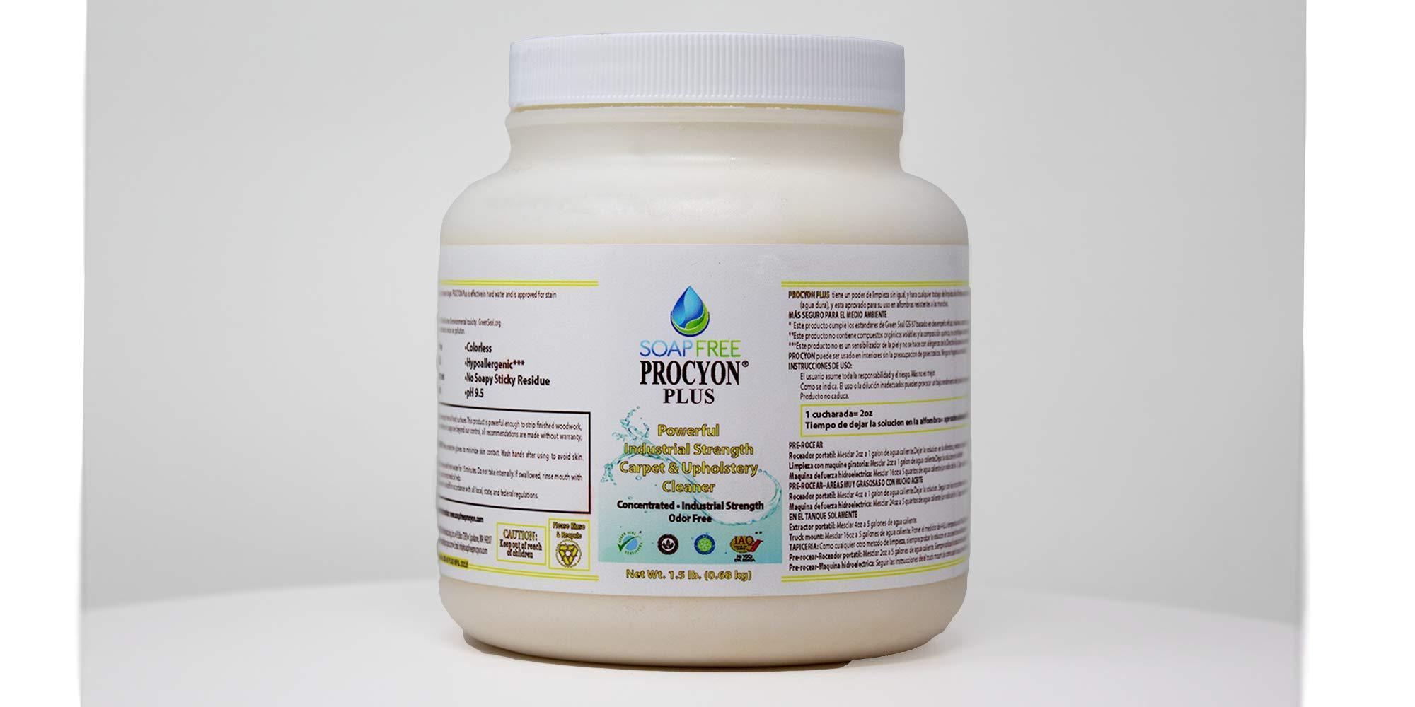 soap free procyon plus powder carpet cleaner 1.5 lb. jar
