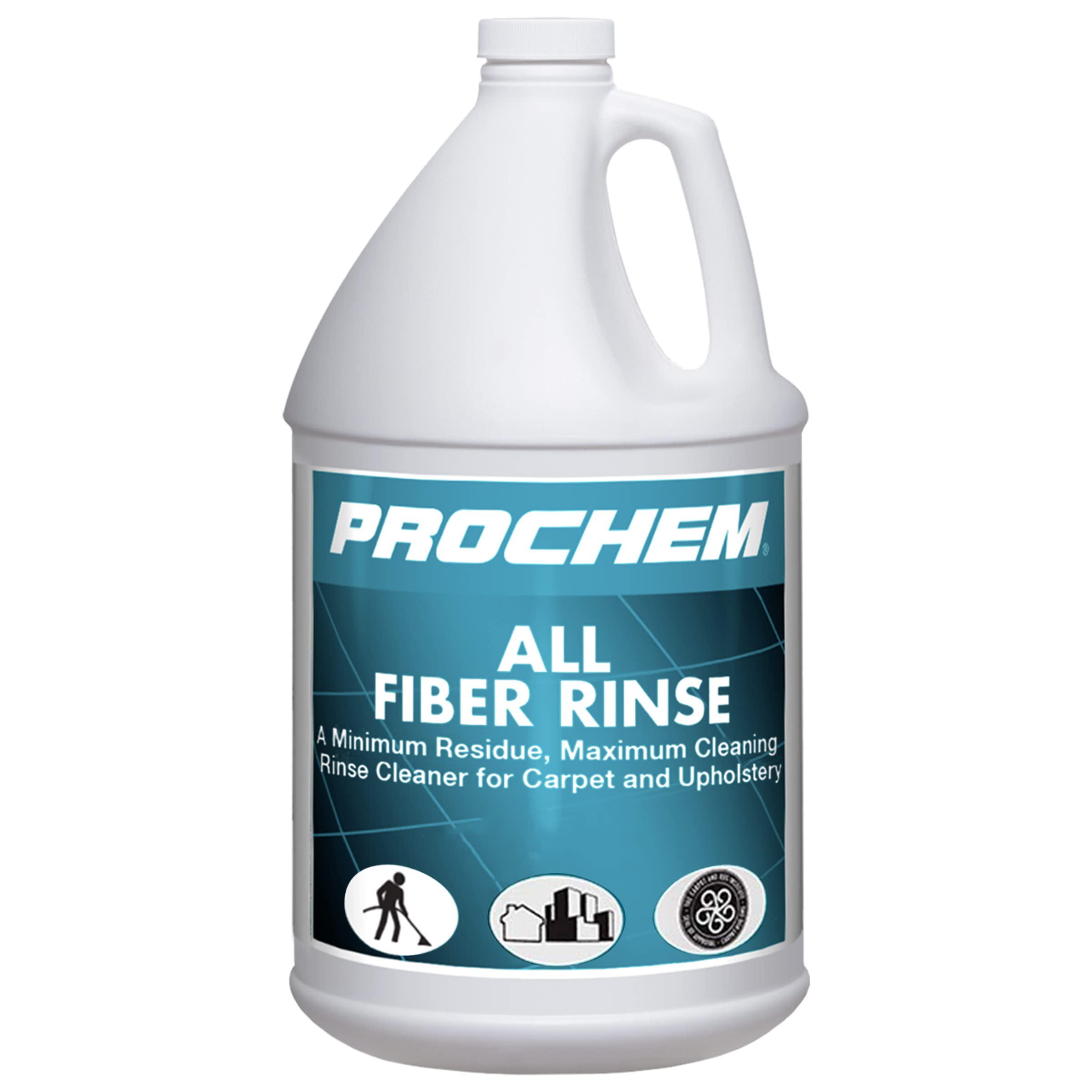 prochem all fiber rinse professional cleaning solution for carpet and upholstery, 1 gal bottle