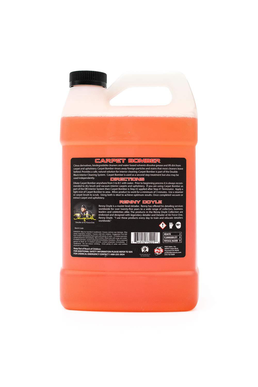 P & S PROFESSIONAL DETAIL PRODUCTS p&s professional detail products - carpet bomber - carpet and upholstery cleaner; citrus based cleaner dissolves grease and l