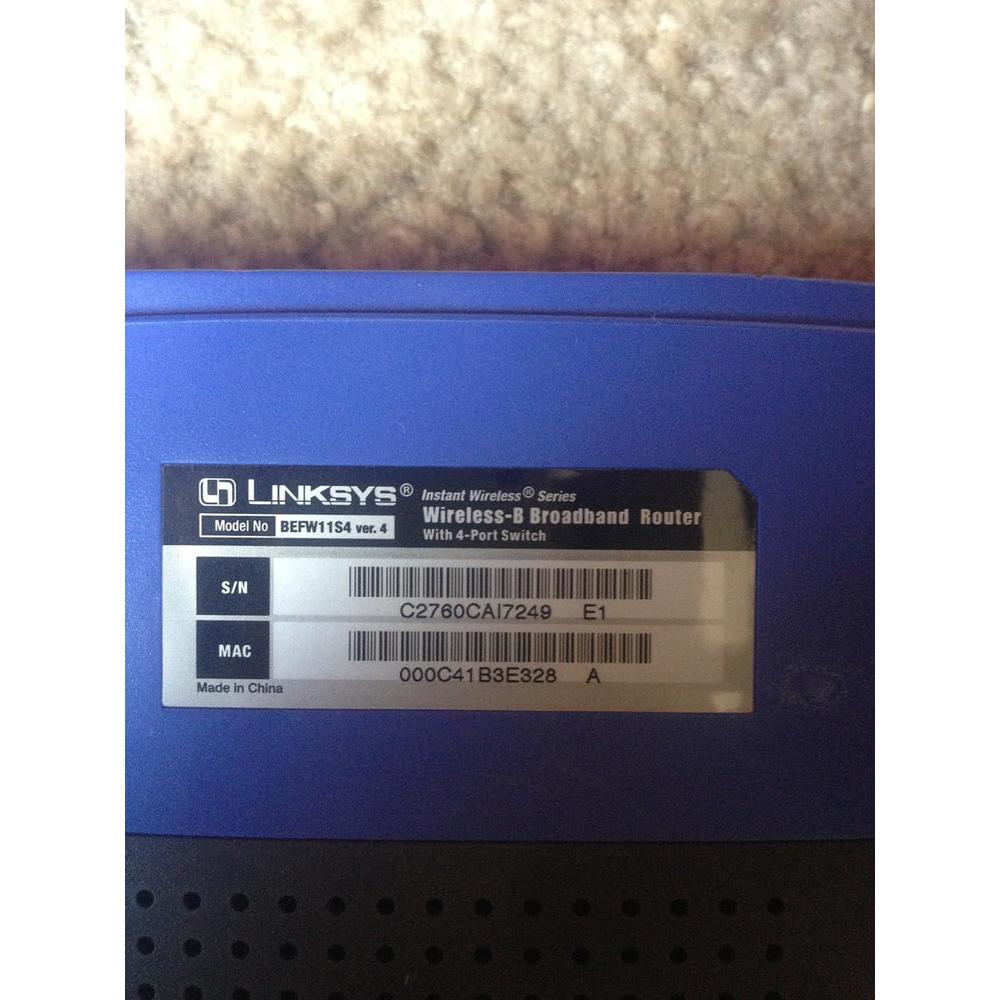 Linksys cisco-linksys befw11s4 wireless-b cable/dsl router