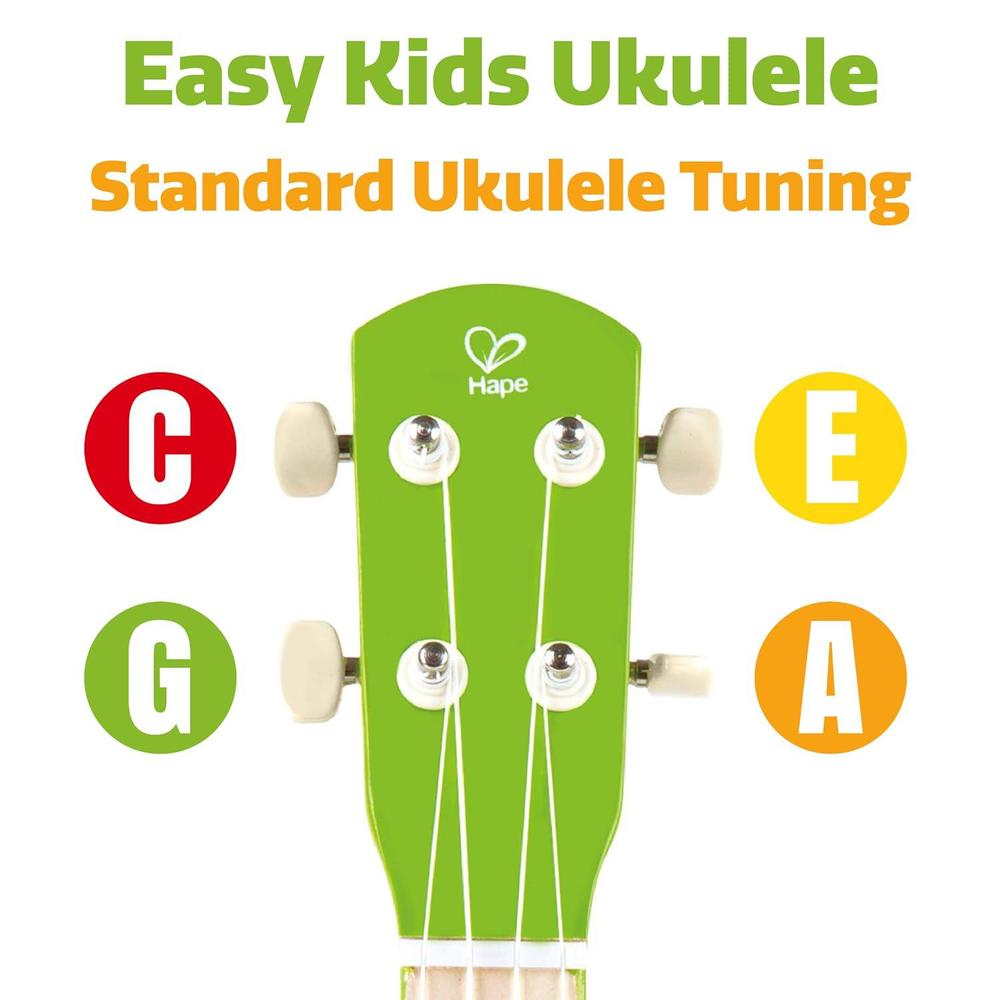 hape toy guitar wooden ukulele instrument for kids - green