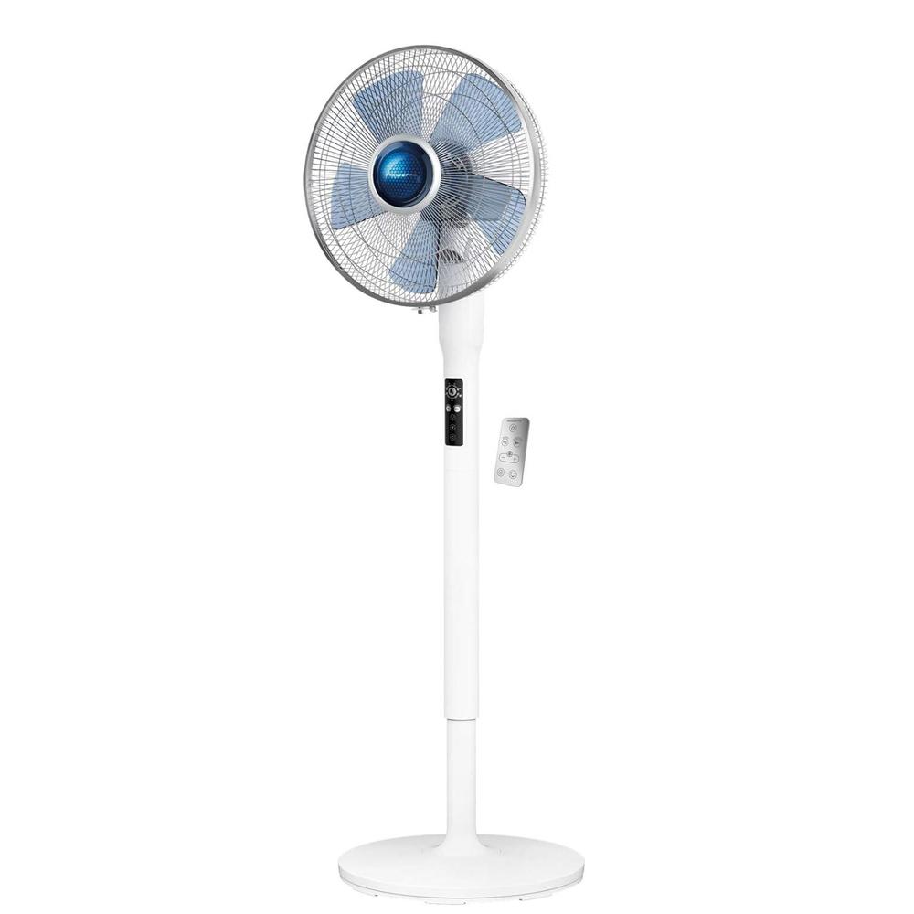 rowenta turbo silence standing floor fan with remote 53 inches ultra quiet fan oscillating, portable, 5 speeds, indoor, refre