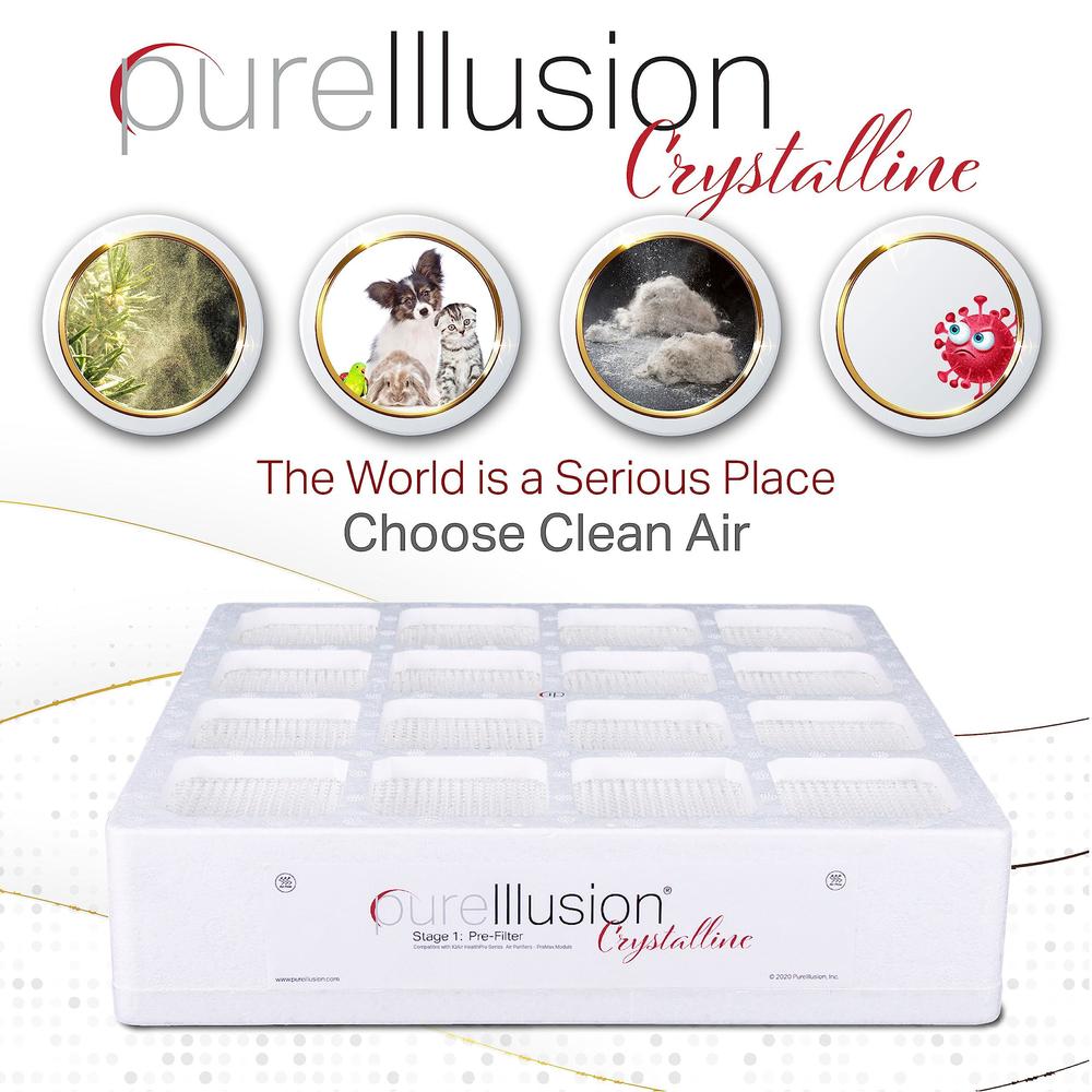 Pure Illusion pureillusion scientifically tested prefilter for iqair healthpro series air purifier - ultra premium filter fits premax modul
