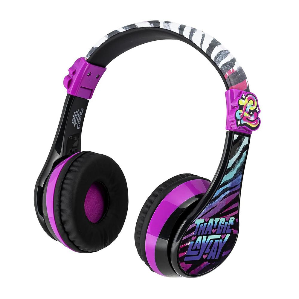 ekids that girl lay lay bluetooth headphones, wireless headphones with microphone, kids headphones for school, home, or trave