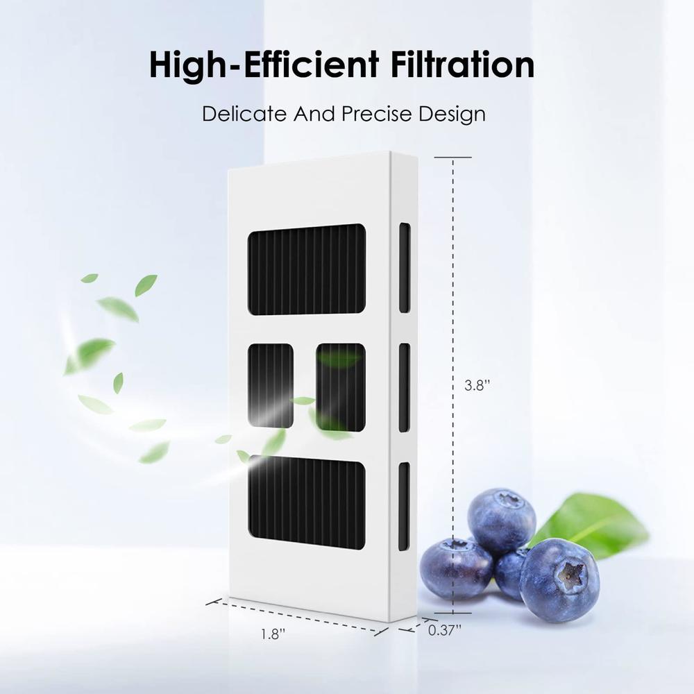 waterdrop paultra2 refrigerator air filter replacement for frigidaire pure air ultra ii, pure air ultra 2, pureair ultra ii, 