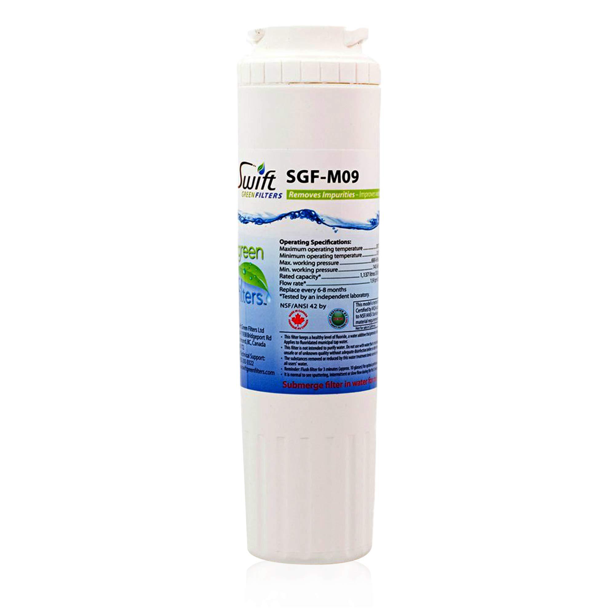 swift green filters sgf-m9 replacement water filter for ukf8001,edr4rxd1,filter 4,eff-6007a,46-9005,46-9006,clch101, 1, white