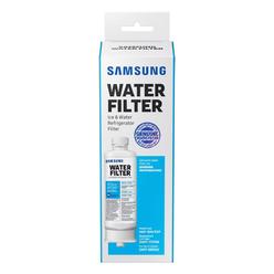 samsung genuine filter for refrigerator water and ice, carbon block filtration, reduces 99% of harmful contaminants for clean