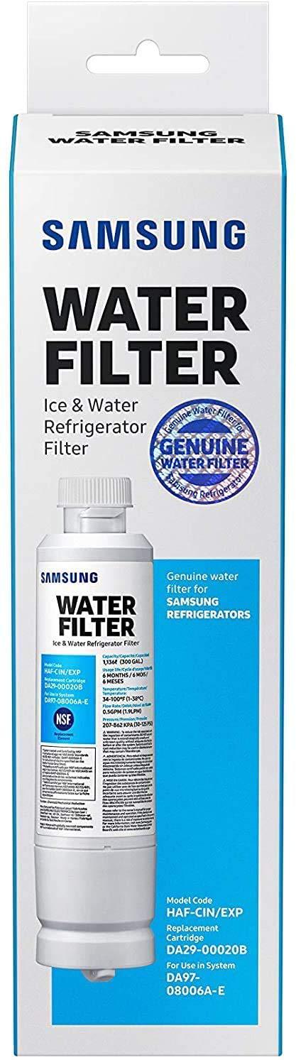Samsung refrigerator water filter,da29-00020b samsung 1 pack refrigerator water filter,white(packaging may vary)