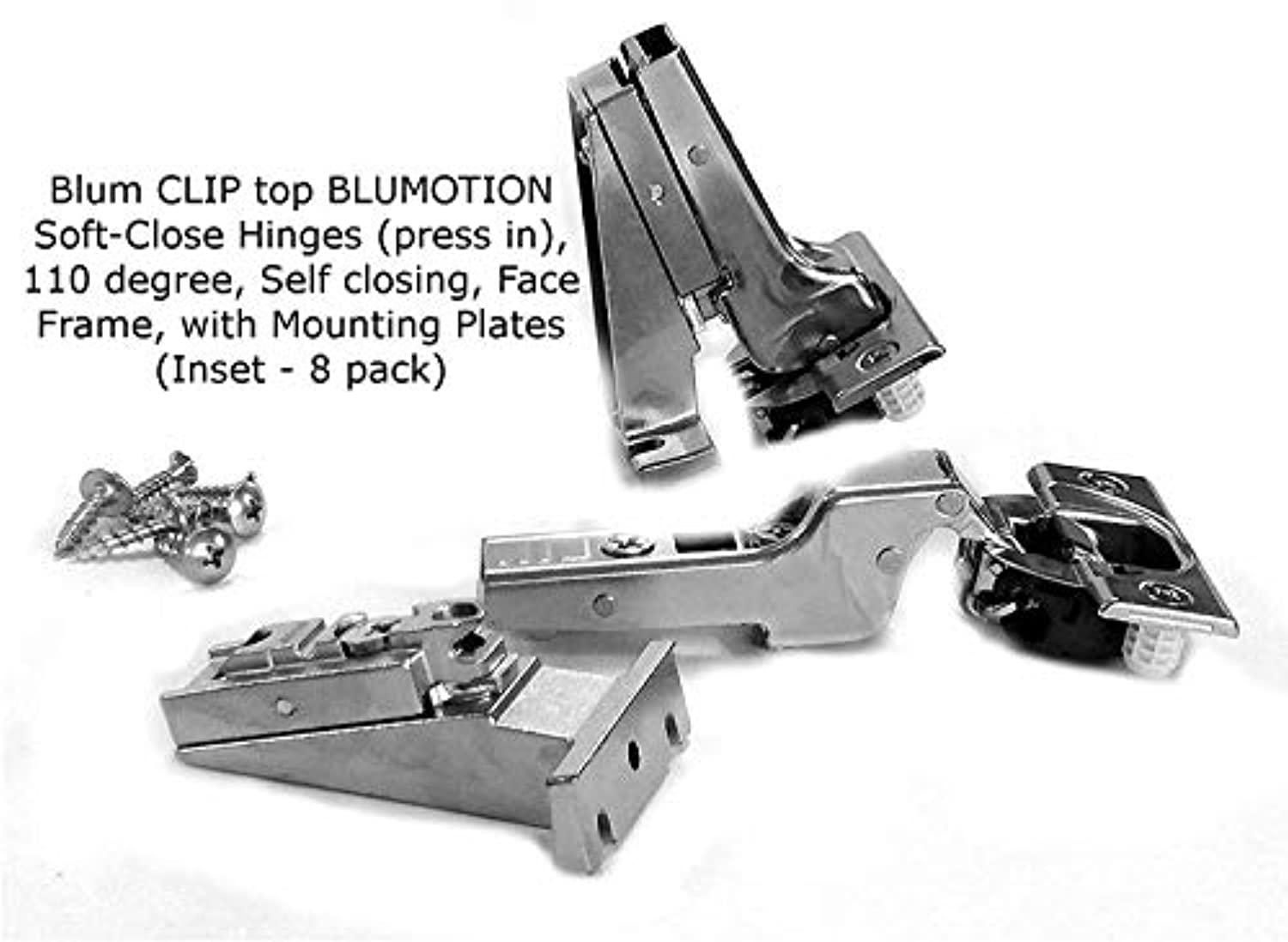 Berta 40-Pack 1-1/4" Overlay Soft-Closing Cabinet Hinges – 105° 6-Way 3-Cam Adjustable Concealed Kitchen Door Hinges With Screws