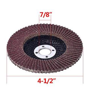American Fence & Supply Co.: Curved Flap Disc 4-1/2x7/8 40 Grit American Fence & Supply Co.: Curved Flap Disc 4-1/2x7/8 40 Grit