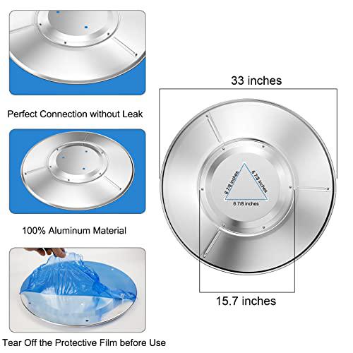 Patio Heater Replacement Wheels (2-Pack) - Fits Most Round Stand-Up & Pyramid Propane Outdoor Heaters - 58mm Diameter Heavy Duty PP Wheels